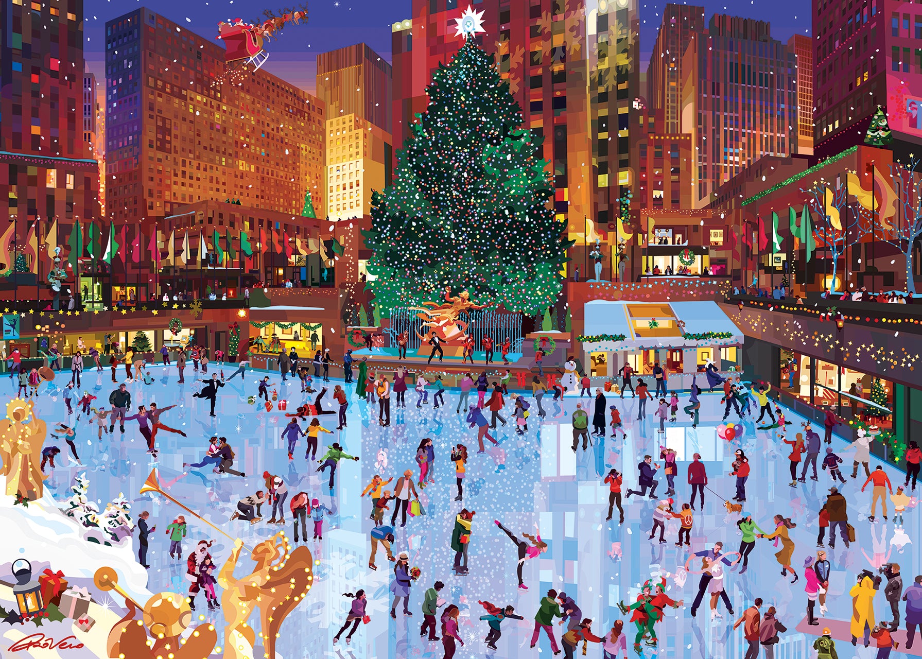 Rockefeller Center Joy - 1000 Piece Jigsaw Puzzle (Ravensburger)