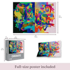 Size guide: Chromatic – 1000 Piece Jigsaw Puzzle (Cloudberries)