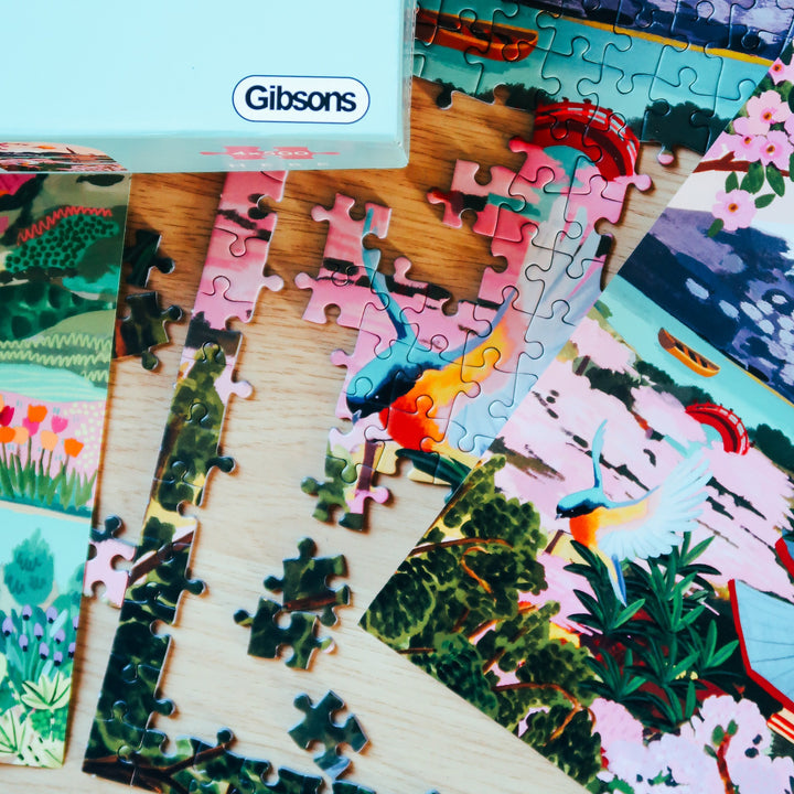 Corners of the World – 4 x 500 Piece Jigsaw Puzzles (Gibsons)