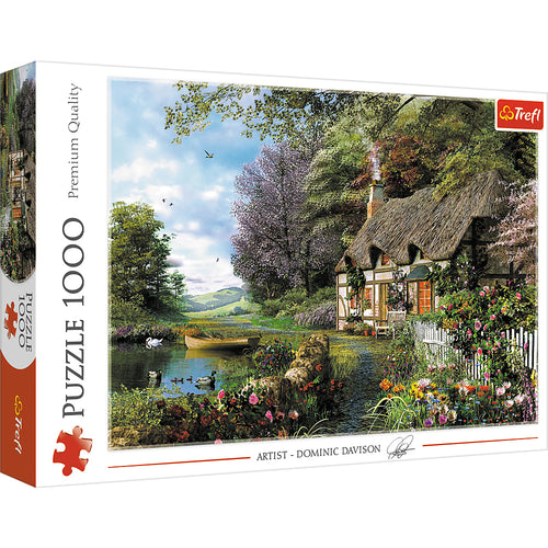 Cottage – 1000 Piece Jigsaw Puzzle (Trefl) - Completed Puzzle