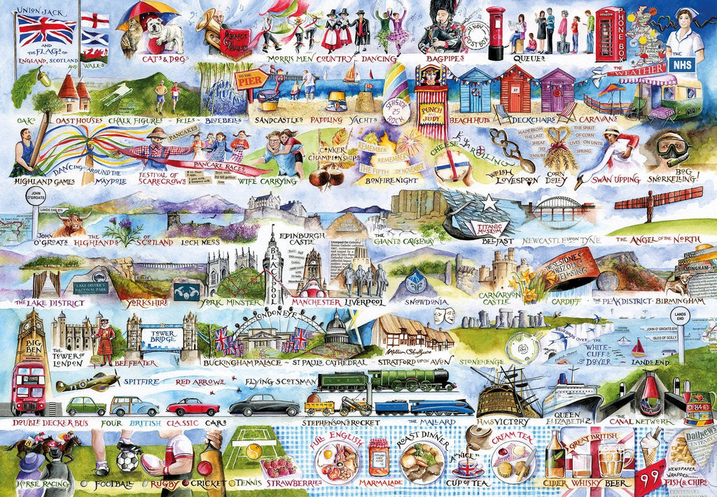 Cream Teas & Queuing – 2000 Piece Jigsaw Puzzle (Gibsons)
