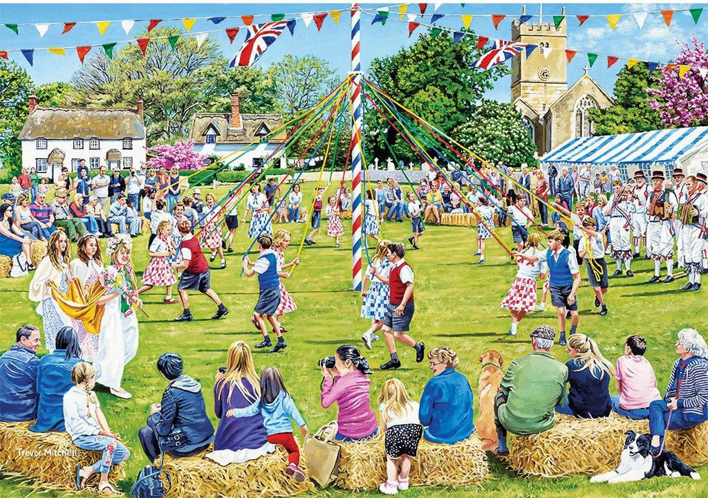 Artwork: Around the Maypole – 250 XL Piece Jigsaw Puzzle (Gibsons)
