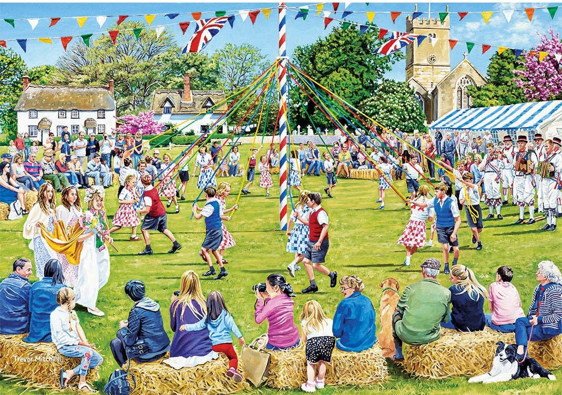 Artwork: Around the Maypole – 250 XL Piece Jigsaw Puzzle (Gibsons)
