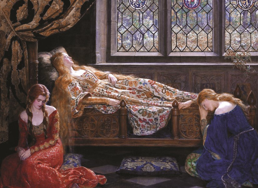 The Sleeping Beauty by John Collier – 1000 Piece Jigsaw Puzzle (Dtoys)