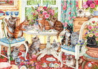 Artwork: Tails From The Tea Party by Debbie Cook - 500 Piece Jigsaw Puzzle (Gibsons)