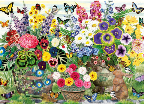 Artwork: Garden Party by Barbara Anderson - 1000 Piece Jigsaw Puzzle (Gibsons)