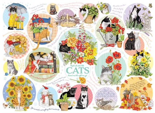 Cat Thoughts - 1000 Piece Jigsaw Puzzle (Cobble Hill)