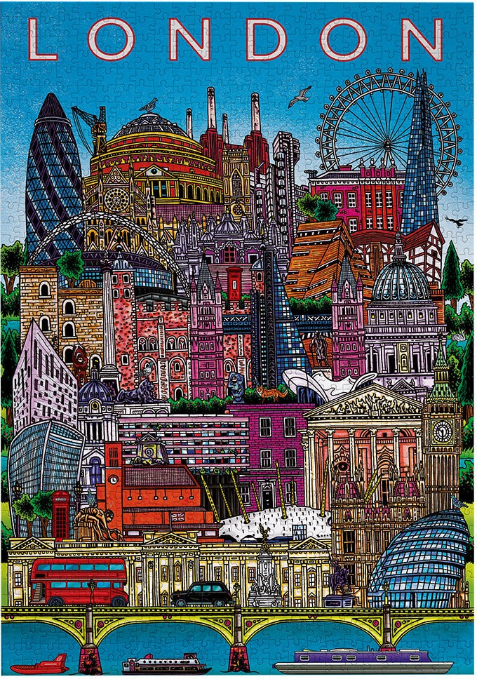 Artwork: London City Scape – 500 Piece Jigsaw Puzzle (Gibsons)