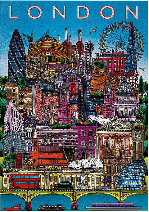 Artwork: London City Scape – 500 Piece Jigsaw Puzzle (Gibsons)