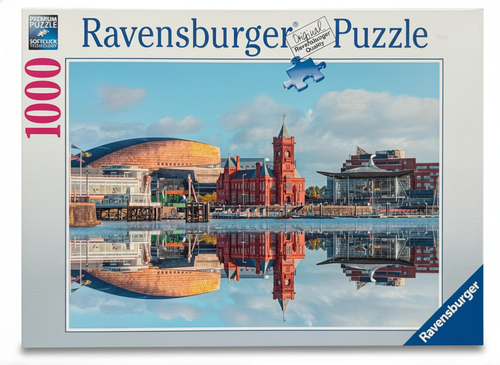 Cardiff Bay Reflections - 1000 Piece Jigsaw Puzzle (Ravensburger) - Completed Puzzle