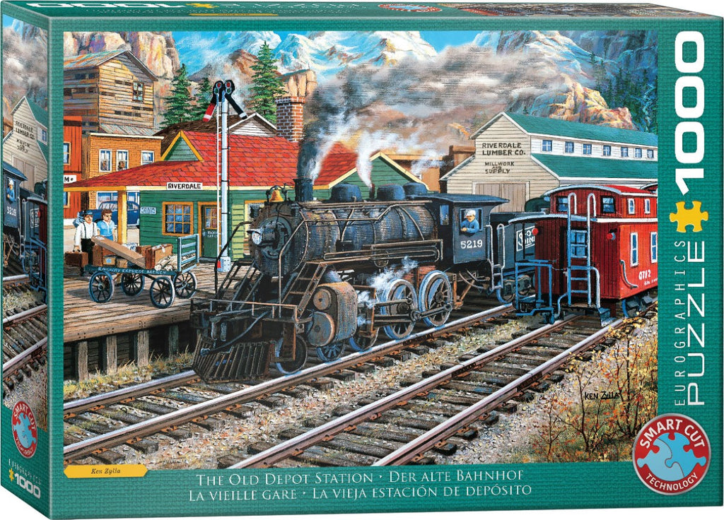 The Old Depot Station – 1000 Piece Jigsaw Puzzle (Eurographics)