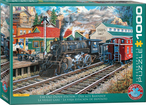 The Old Depot Station – 1000 Piece Jigsaw Puzzle (Eurographics) - Completed Puzzle