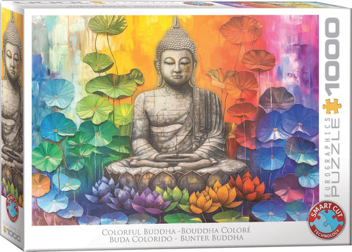 Colorful Buddha – 1000 Piece Jigsaw Puzzle (Eurographics) - Completed Puzzle