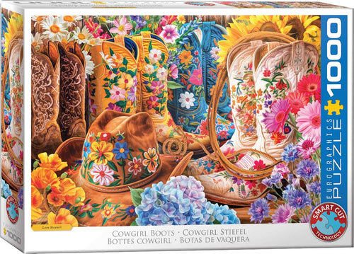 Cowgirl Boots – 1000 Piece Jigsaw Puzzle (Eurographics) - Completed Puzzle