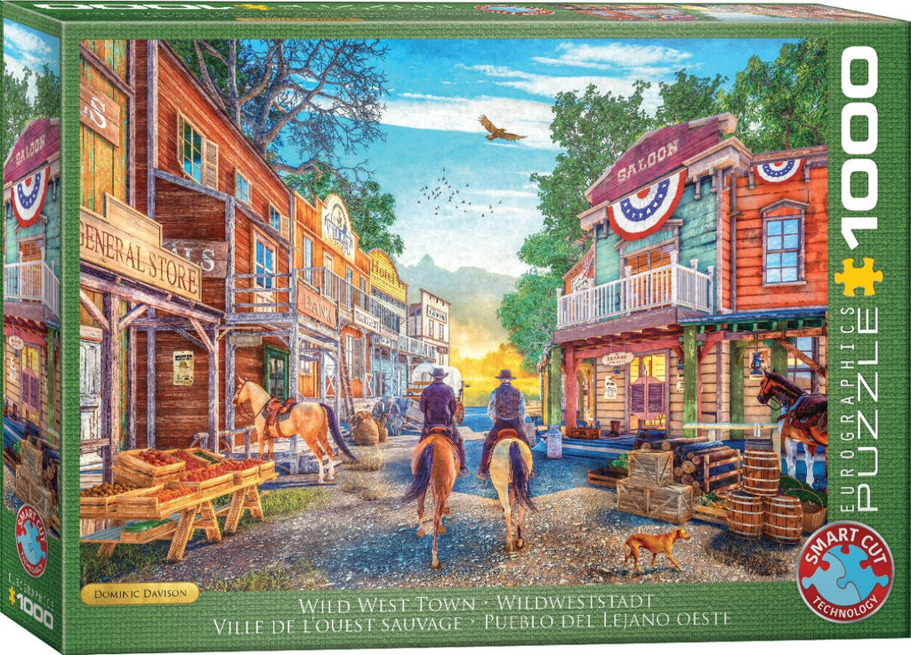 Wild West Town – 1000 Piece Jigsaw Puzzle (Eurographics)