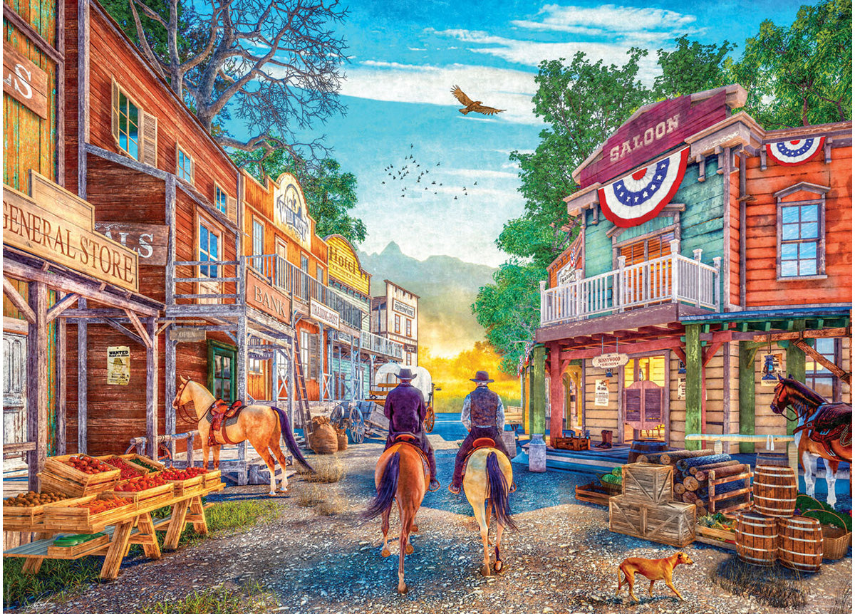 Wild West Town – 1000 Piece Jigsaw Puzzle (Eurographics)