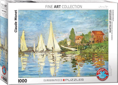 Regattas at Argenteuil – 1000 Piece Jigsaw Puzzle (Eurographics) - Completed Puzzle