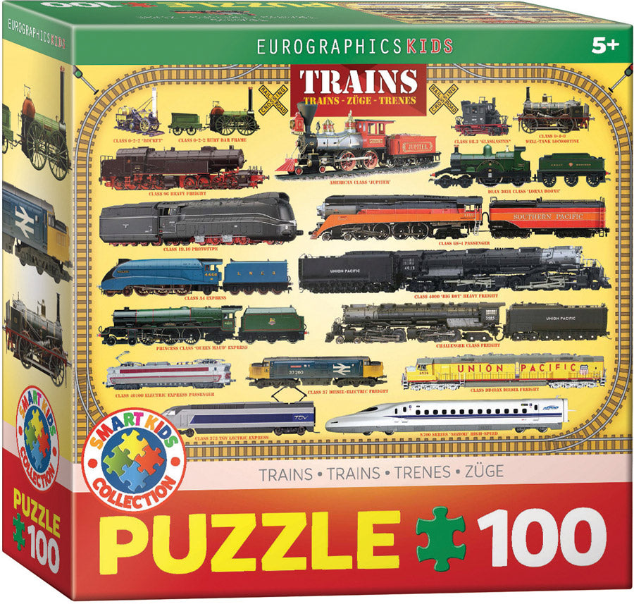 Eurographics - Steam Locomotives - 100 pieces