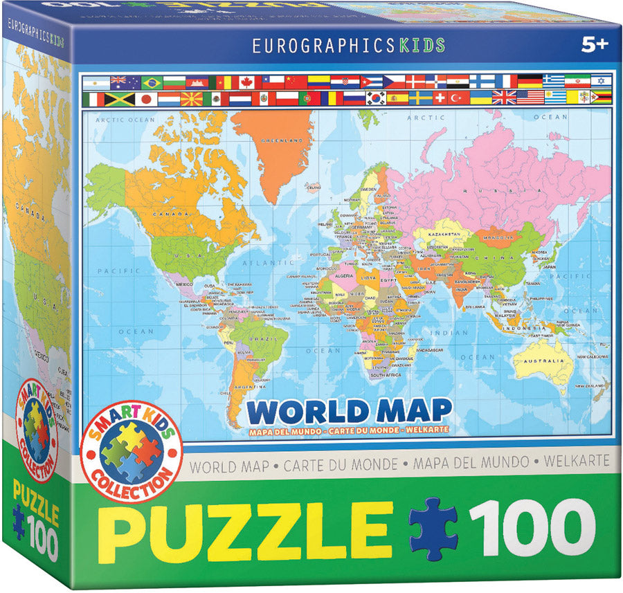 Eurographics - Modern Map of the World - 100 pieces