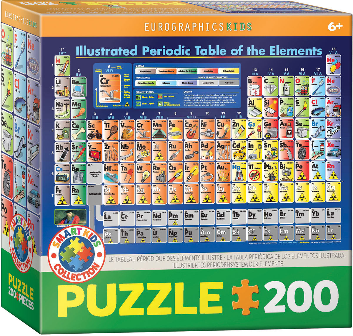 Eurographics - Illustrated Periodic Table of the Elements - 200 pieces