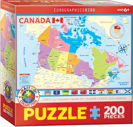 Eurographics - Map of Canada (Special Offer) - 200 pieces