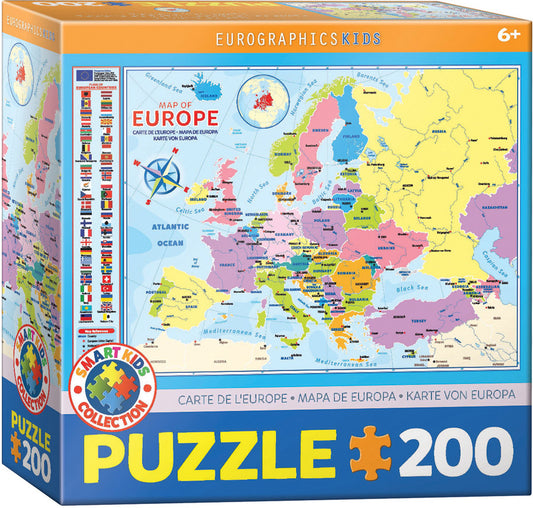 Eurographics - Map of Europe - 200 pieces