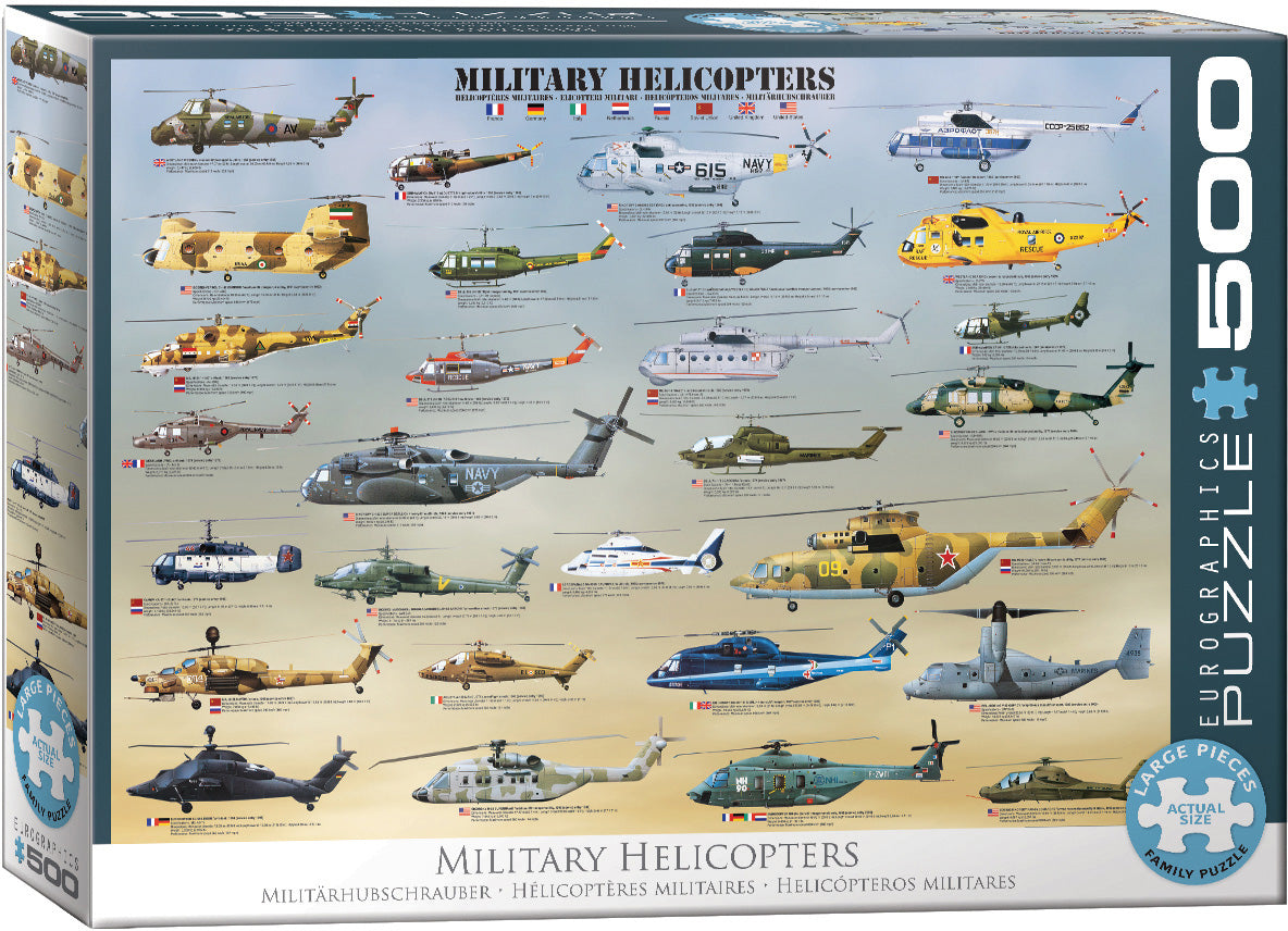 Eurographics - Military Helicopters - 500 pieces