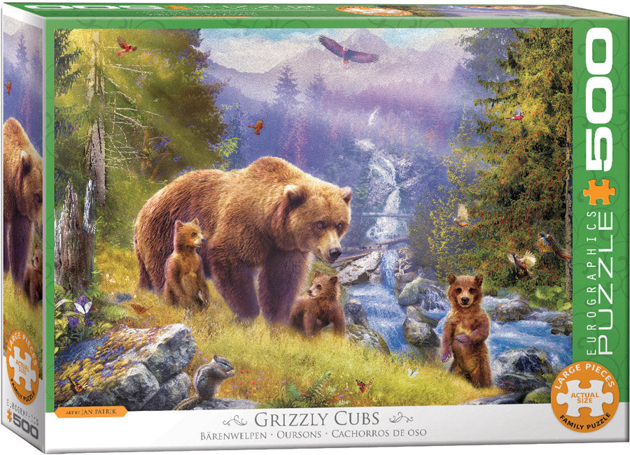 Eurographics - Grizzly Cubs - 500 pieces