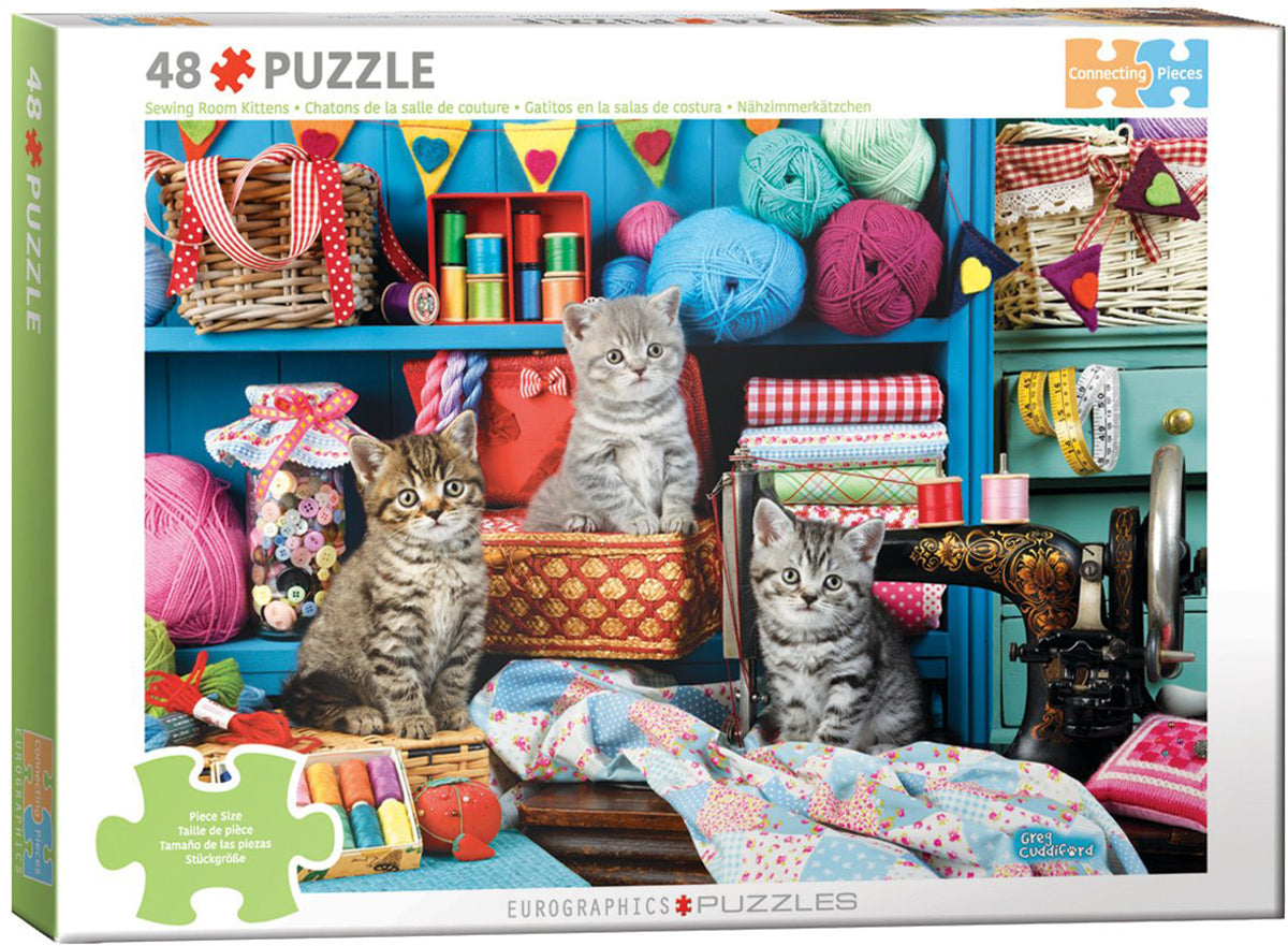 Eurographics - Sewing Room Kittens - 48 pieces