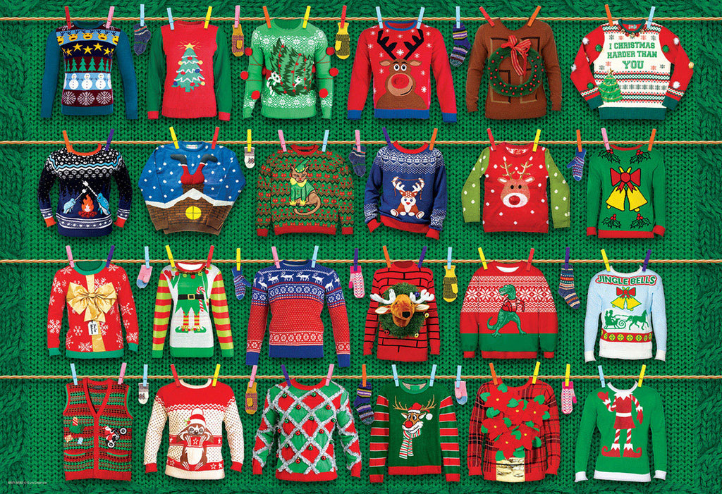 Ugly Christmas Sweaters Tin – 550 Piece Jigsaw Puzzle (Eurographics)