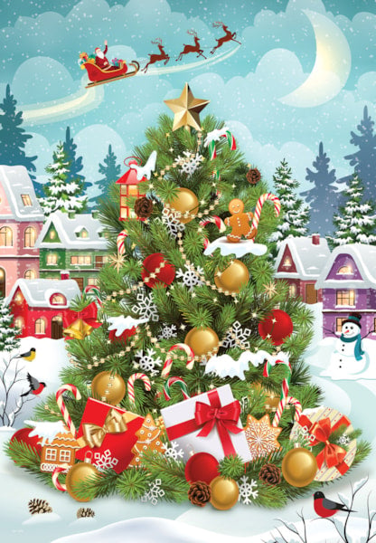 Christmas Tree Tin – 550 Piece Jigsaw Puzzle (Eurographics)