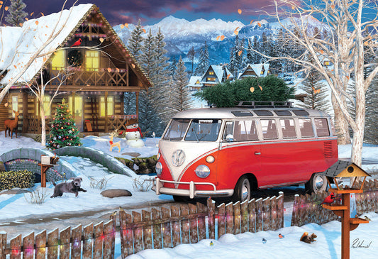 *** Pre-Order *** Eurographics - VW Christmas Bus Tin - 550 pieces