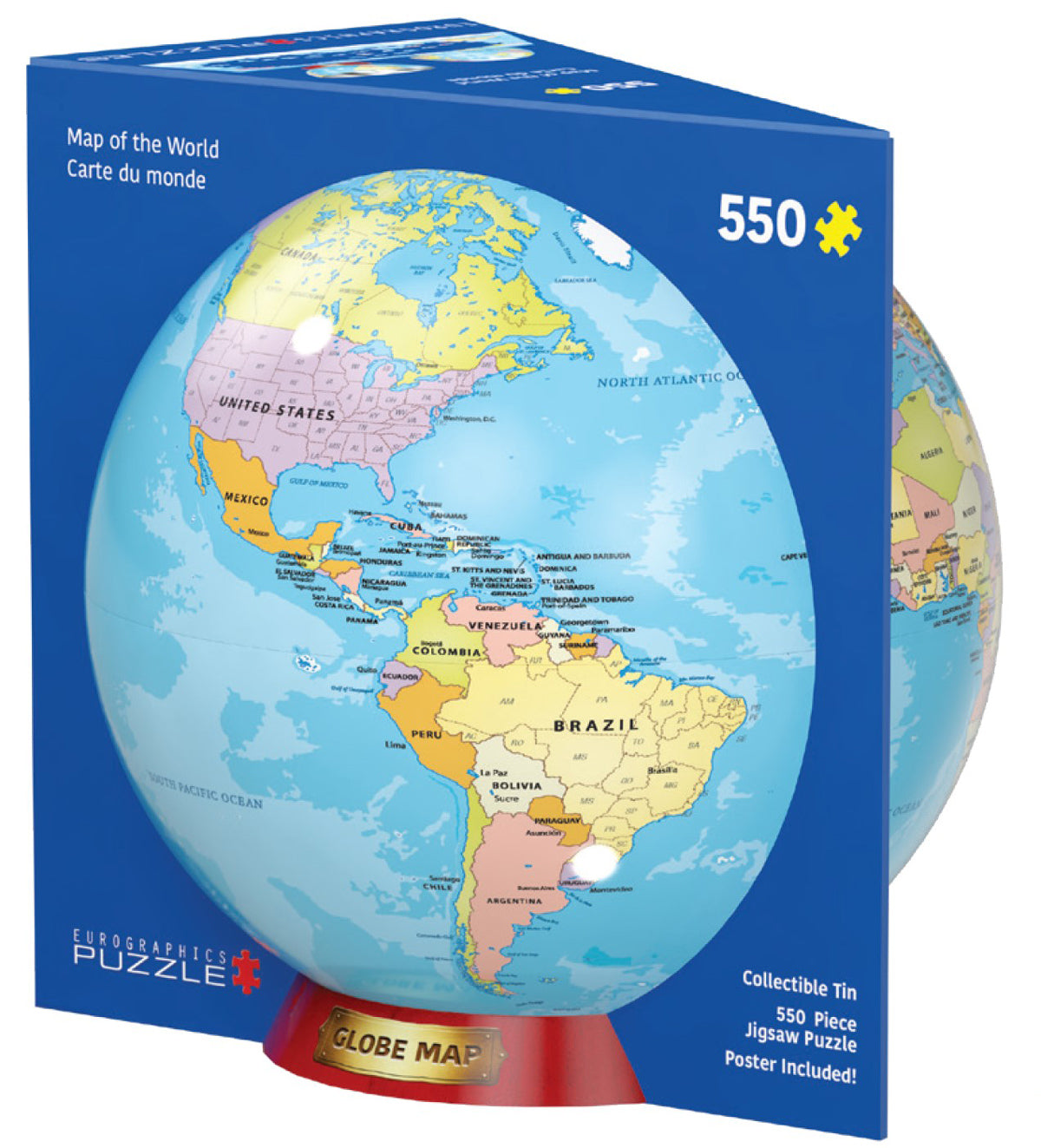 Eurographics - Map of the World Tin - 550 (Tin) pieces