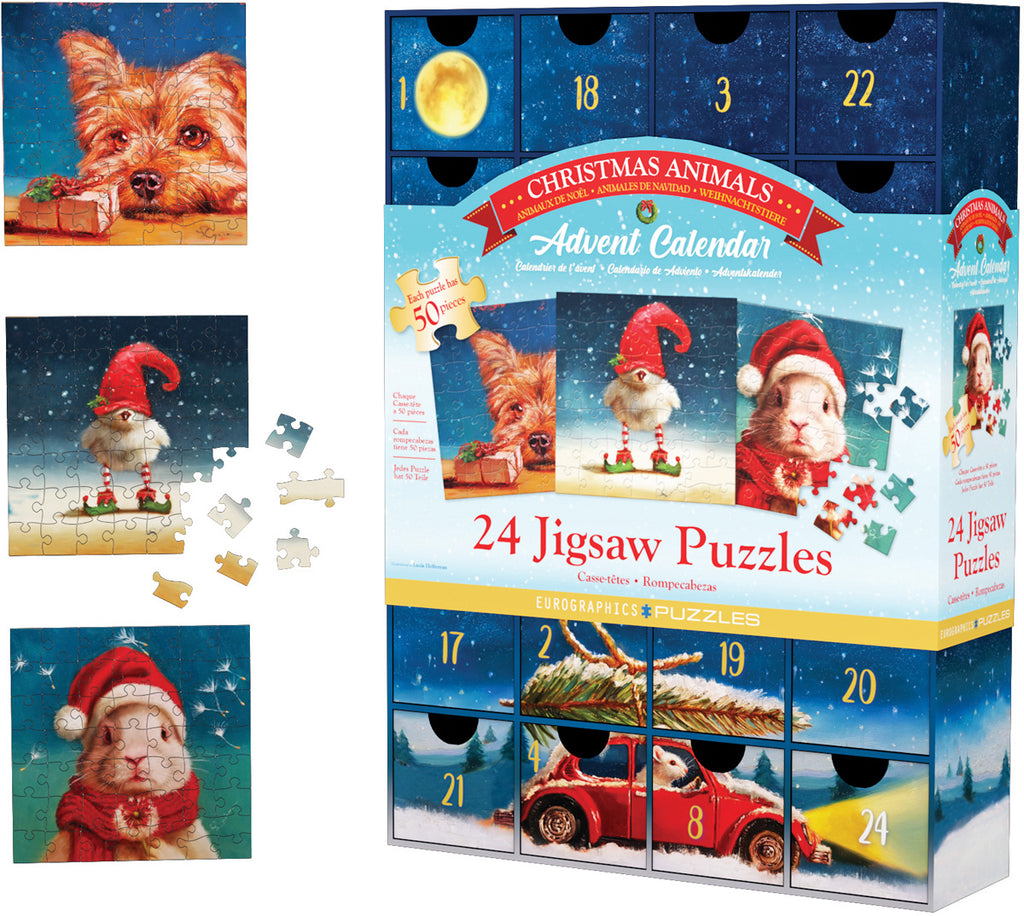 Advent Calendar: Christmas Animals – Jigsaw Puzzle (Euro graphics)