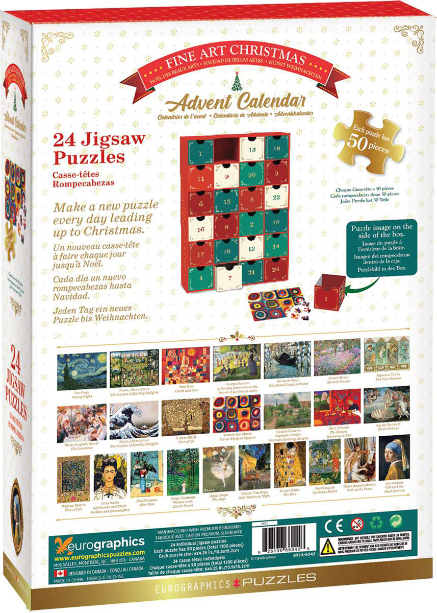 Advent Calendar – Fine Art Christmas – Piece Jigsaw Puzzle (Eurographics)