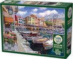 Cafe in Cassis - 1000 Piece Cobble Hill Jigsaw Puzzle (with Poster)