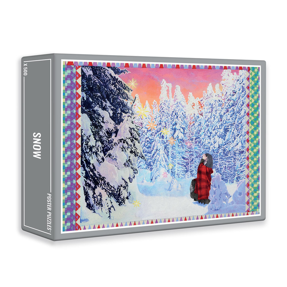 Box, turned right: Snow – 500 Piece Jigsaw Puzzle (Cloudberries)