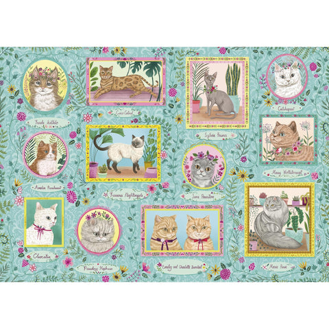 Famous Felines – 1000 Piece Jigsaw Puzzle (Gibsons)