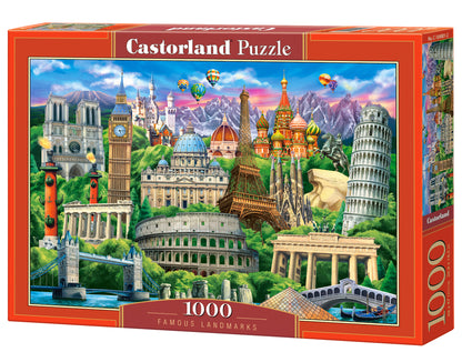 Castorland - Famous Landmarks - 1000 Piece Jigsaw Puzzle