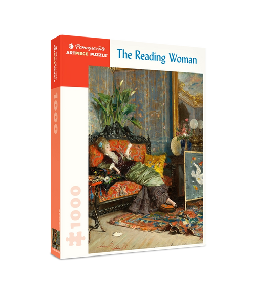 The Reading Woman – 1000 Piece Jigsaw Puzzle (Pomegranate) - Completed Puzzle