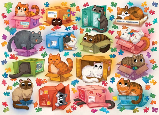 Cats Vs. Puzzle - 1000 Piece Jigsaw Puzzle (Cobble Hill)