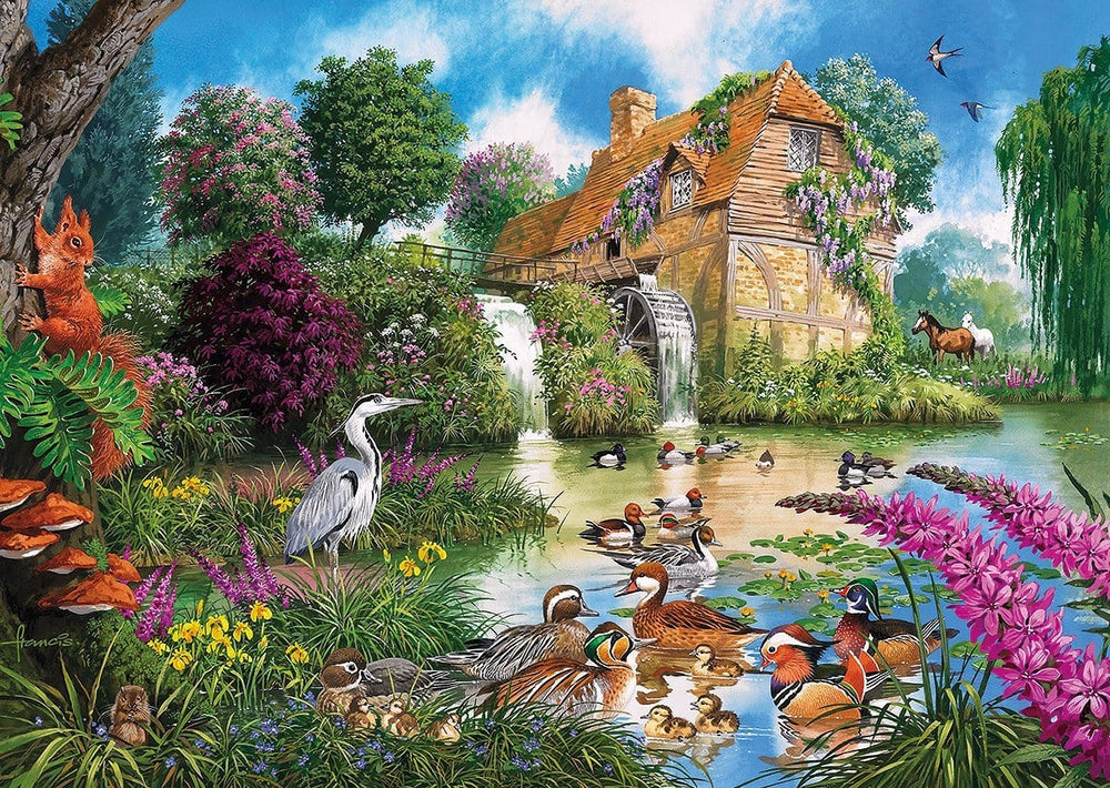 Flora & Fauna – 4 x 500 Piece Jigsaw Puzzles (Gibsons)
