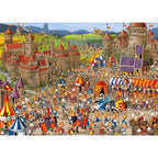 Bunny Battles by François Ruyer – 1000 Piece Jigsaw Puzzle + Poster (Heye)