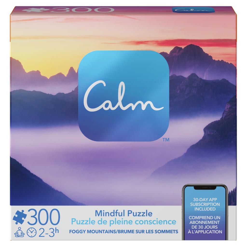 Calm Foggy Mountains - 300 Piece Mindful Jigsaw Puzzle (Spin Master)