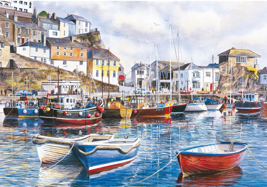Artwork, puzzle 2 of 4: Cornwall By The Sea by Terry Harrison - 4 x 500 Piece Jigsaw Puzzle (Gibsons)