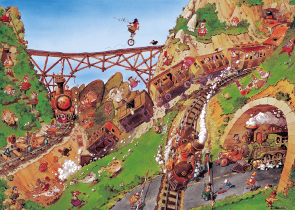 Getaway Car Fred - 1000 Piece Jigsaw Puzzle (Heye)