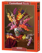 Gladioli in Chinese Vase – 1000 Piece Jigsaw Puzzle (Castorland)