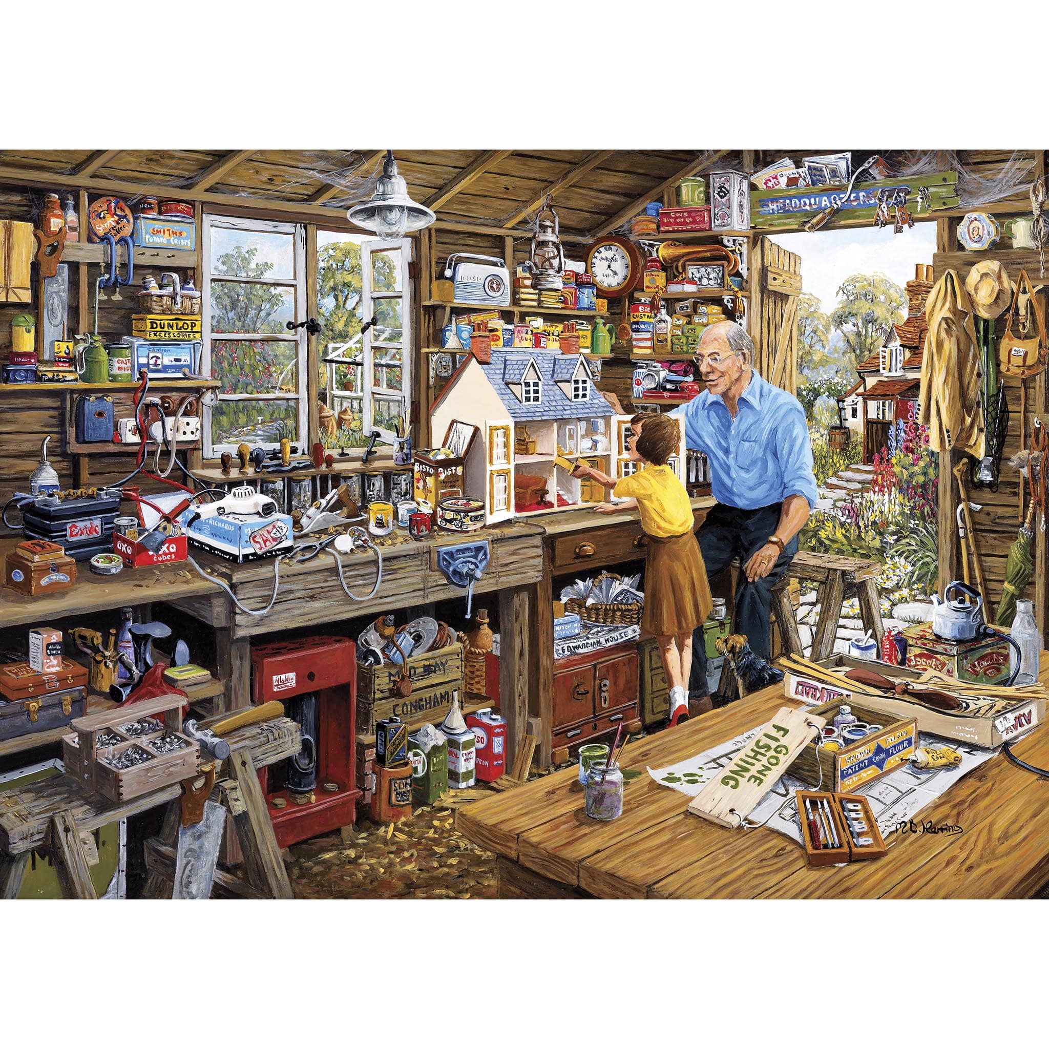 Grandad's Workshop – 500 XL Piece Jigsaw Puzzle (Gibsons)