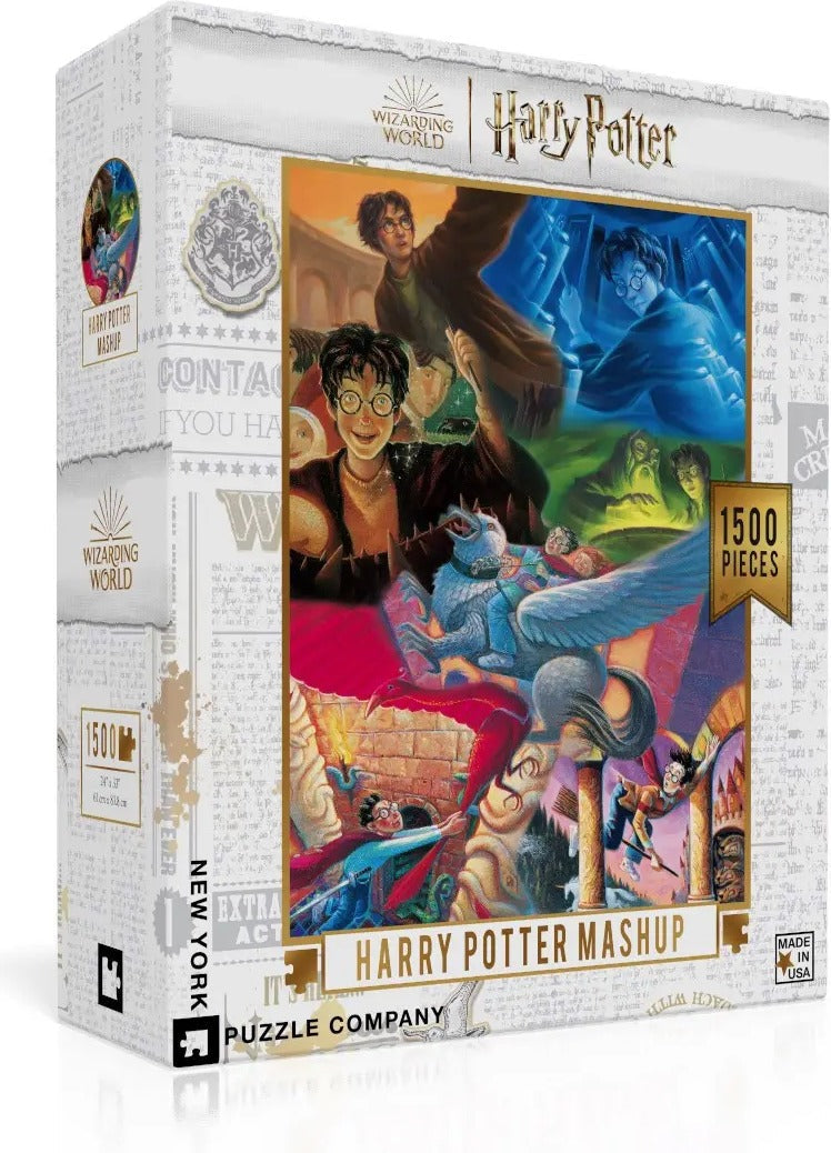 Box, turned right: Harry Potter - Mashup - 1500 Piece Jigsaw Puzzle (New York Puzzle Company)