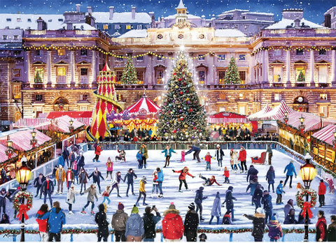 Artwork: Skating at Somerset House – 1000 Piece Jigsaw Puzzle (Gibsons)
